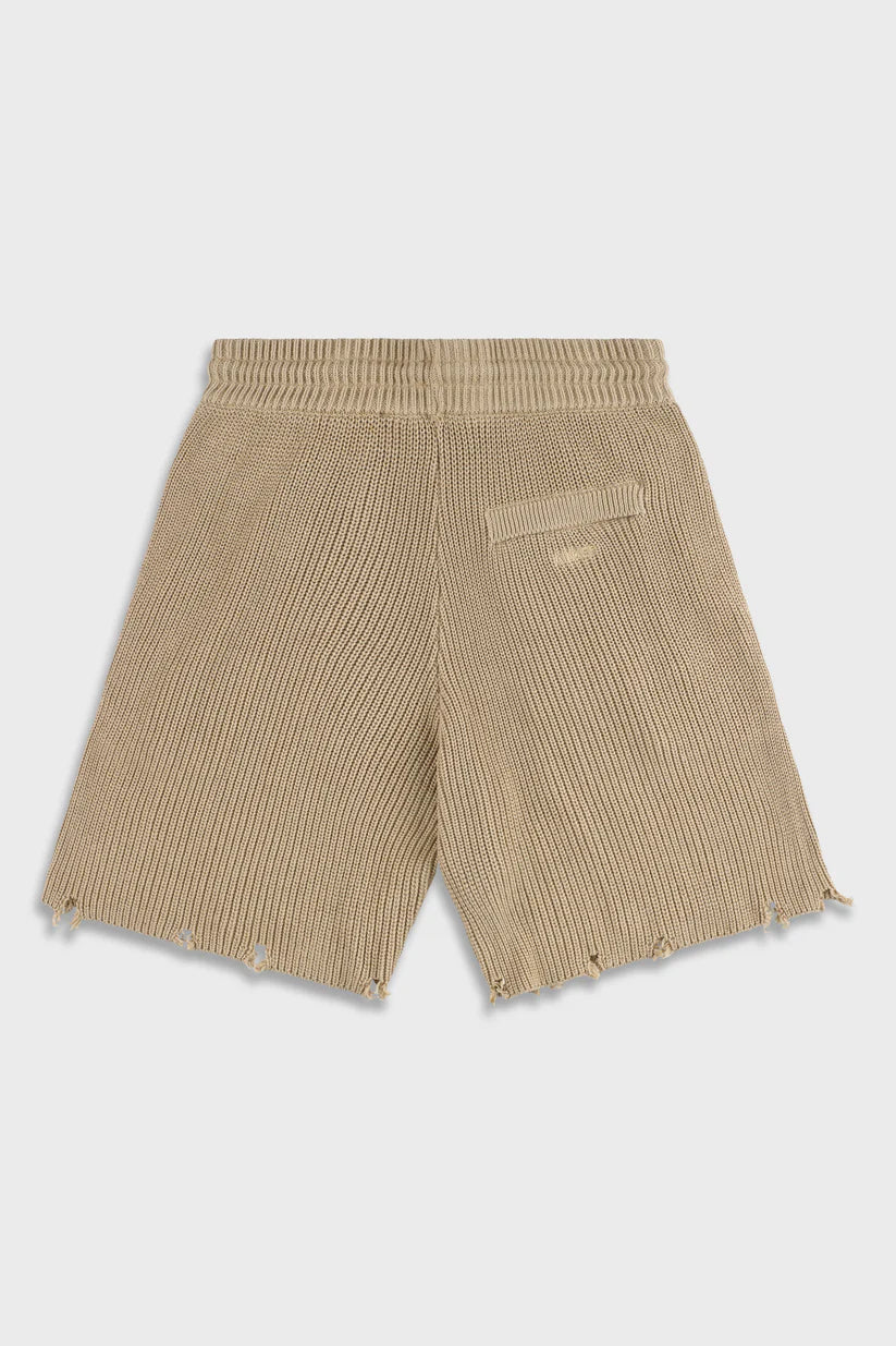 820 Beige Knit Short Pant
