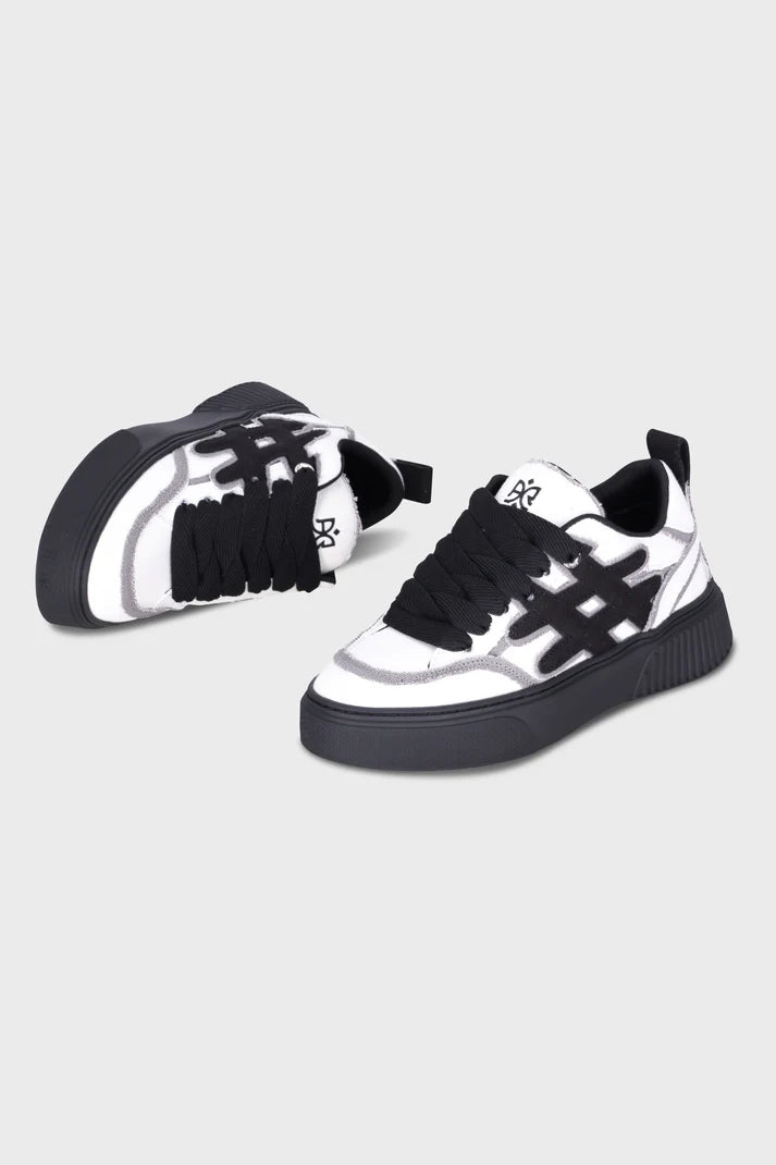 Star Line Canvas White/Gray
