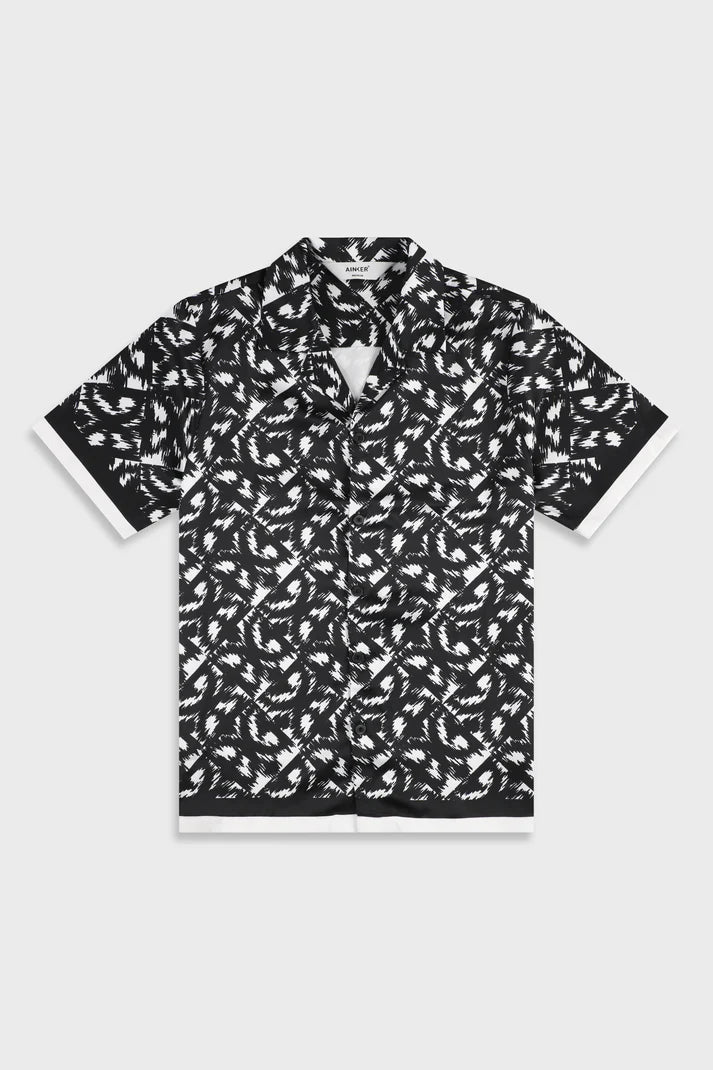 Satin 839 Black Shirt