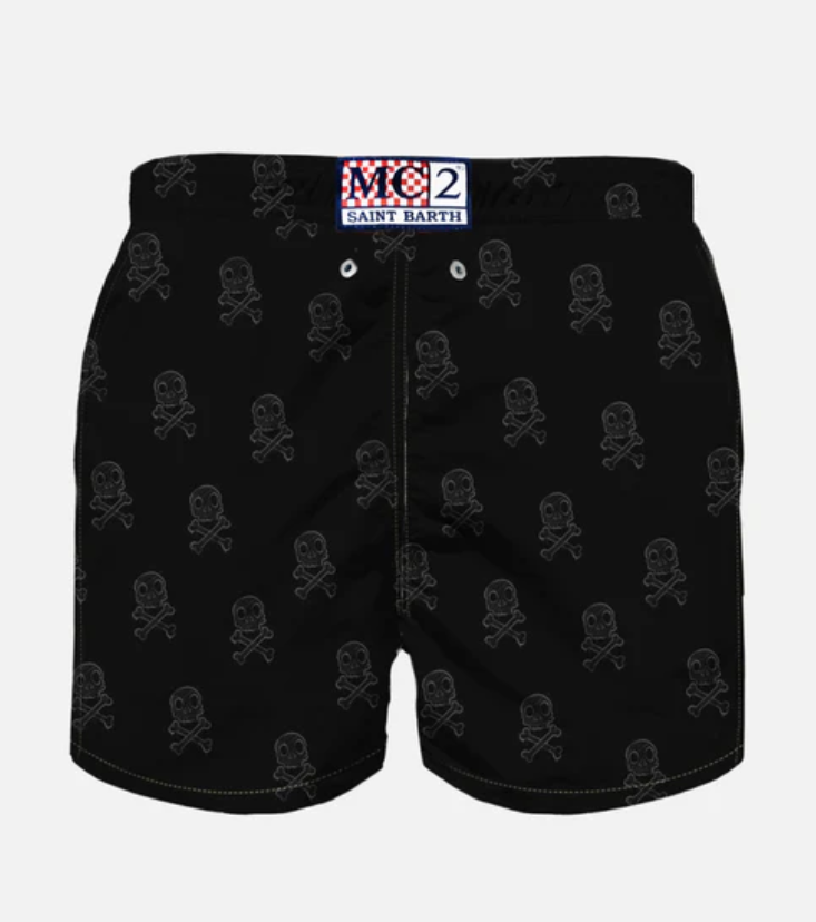 Boy swim shorts with Crypto duck print | CRYPTO PUPPETS® SPECIAL EDITION