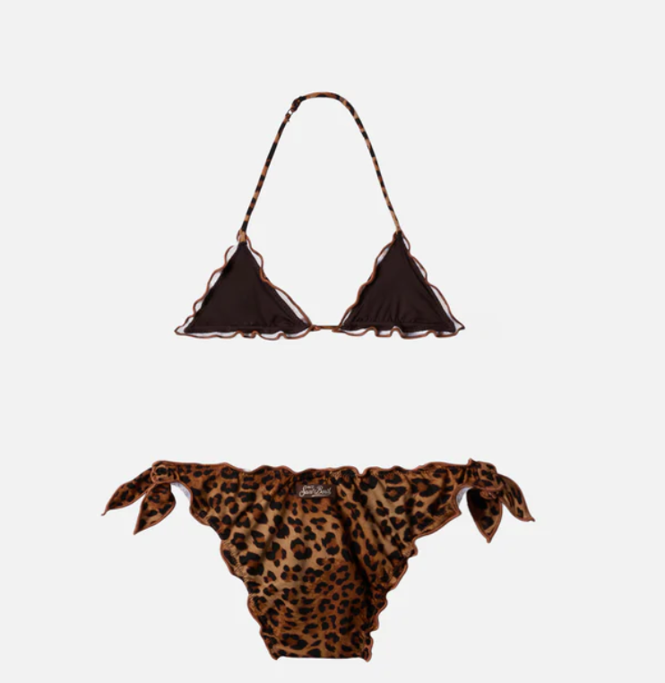 Cris stretch bikini with leopard print