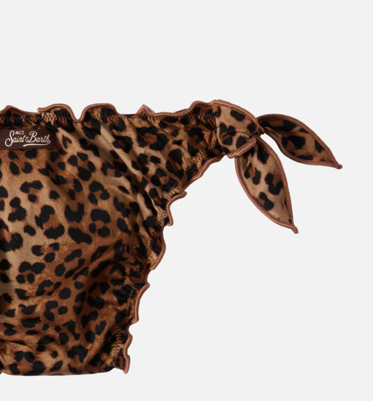 Cris stretch bikini with leopard print