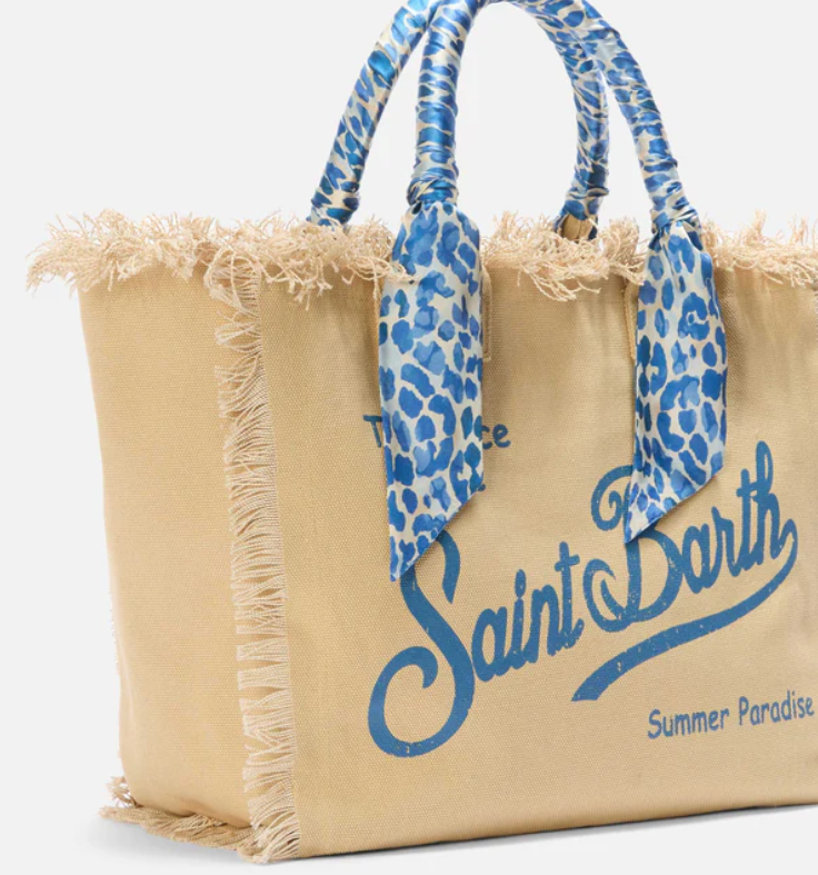 Beige Canvas Vanity regular bag with removable twill