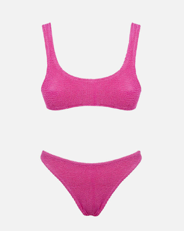 Bikini a bralette Naima Elise in crinkle rosa