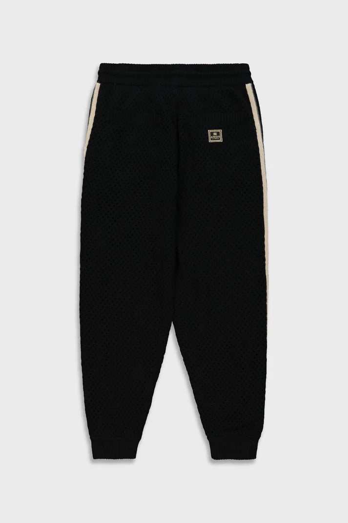 Black Mesh 637 Long Pant