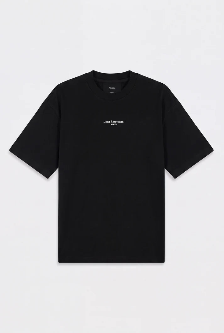 Mercerized 1162 Black T-Shirt