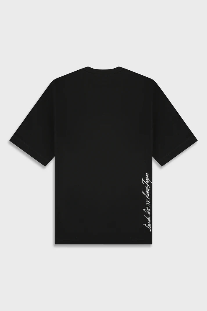 Mercerized 747 Black T-Shirt