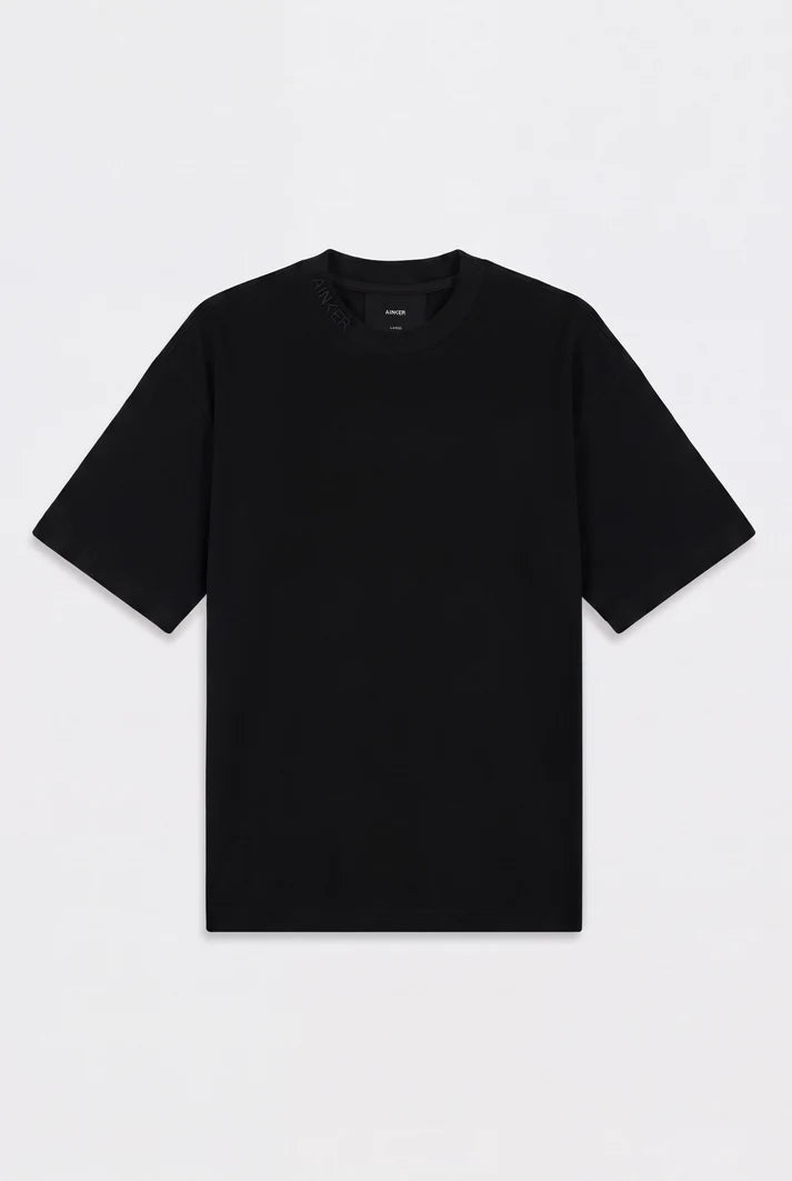 Mercerized 1004 Black T-Shirt