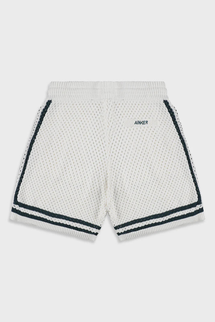 White Mesh 804 Short Pant