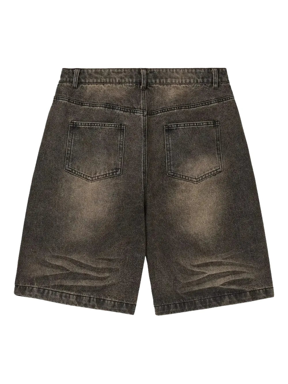 Skittles embroidered denim shorts