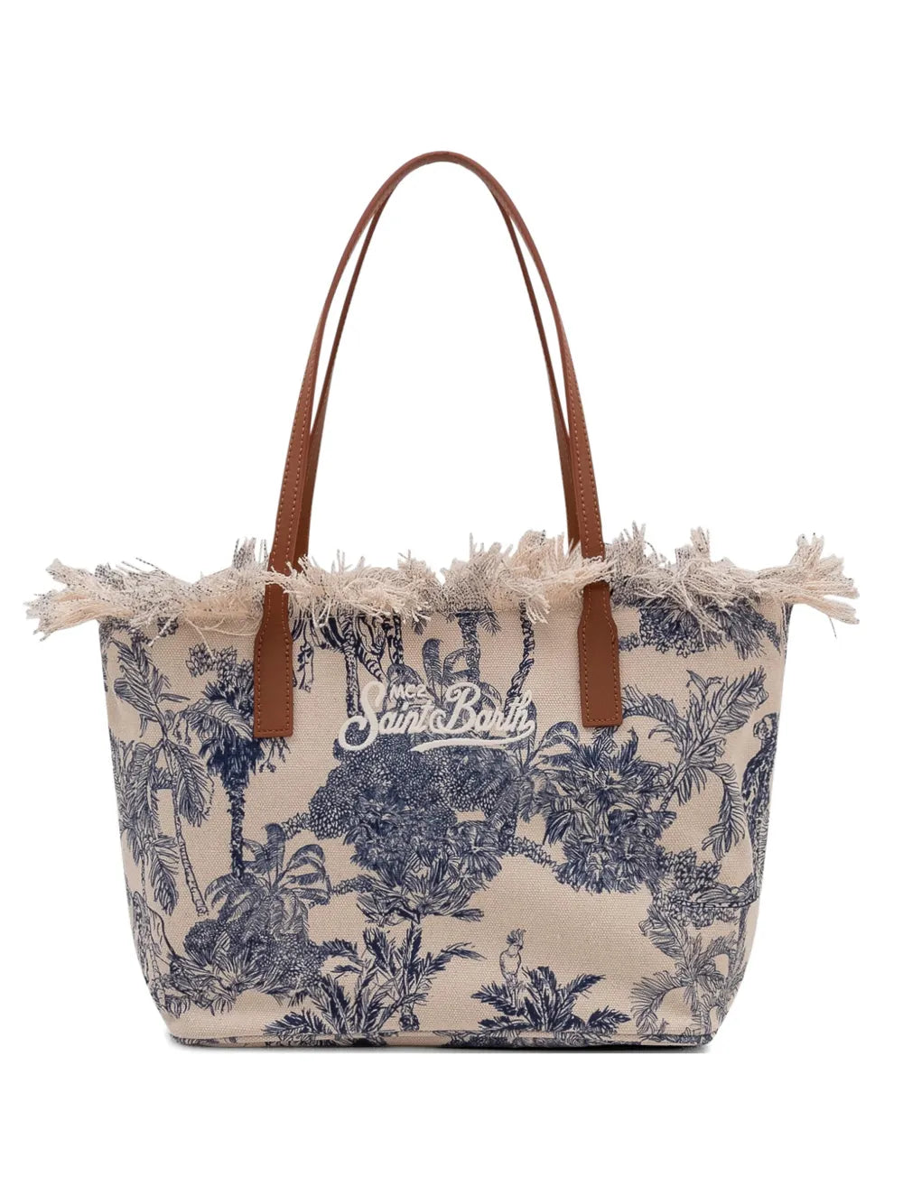 City fringed tote bag
