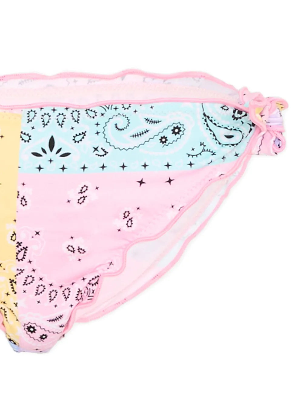 ruffled paisley print bikini