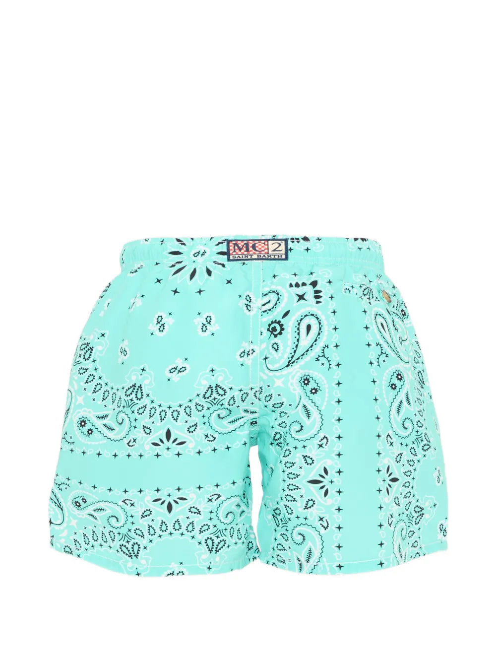 paisley-print swim shorts