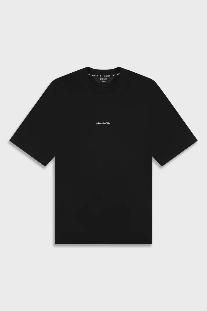 Mercerized 722 Black T-Shirt