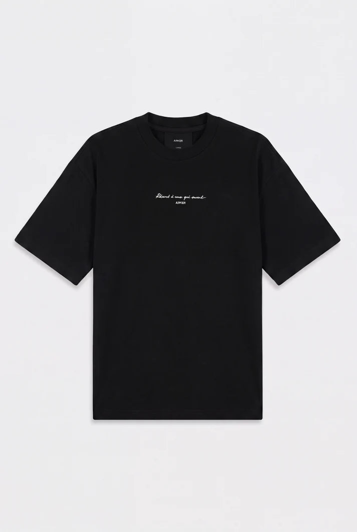 Cotton 1035 Black T-Shirt