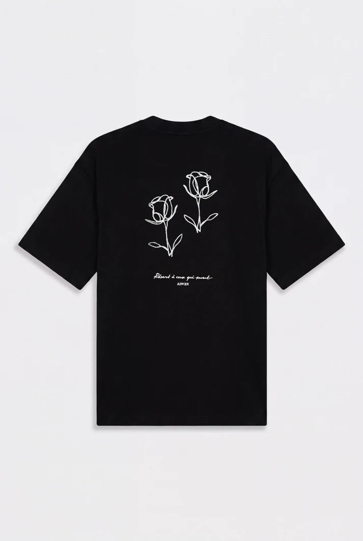 Cotton 1035 Black T-Shirt