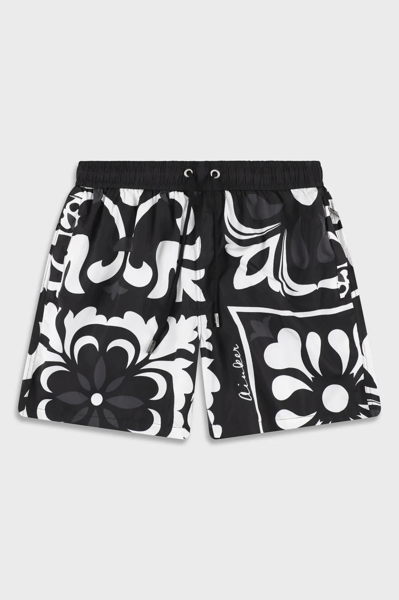 Flower 824 Black Swimwear