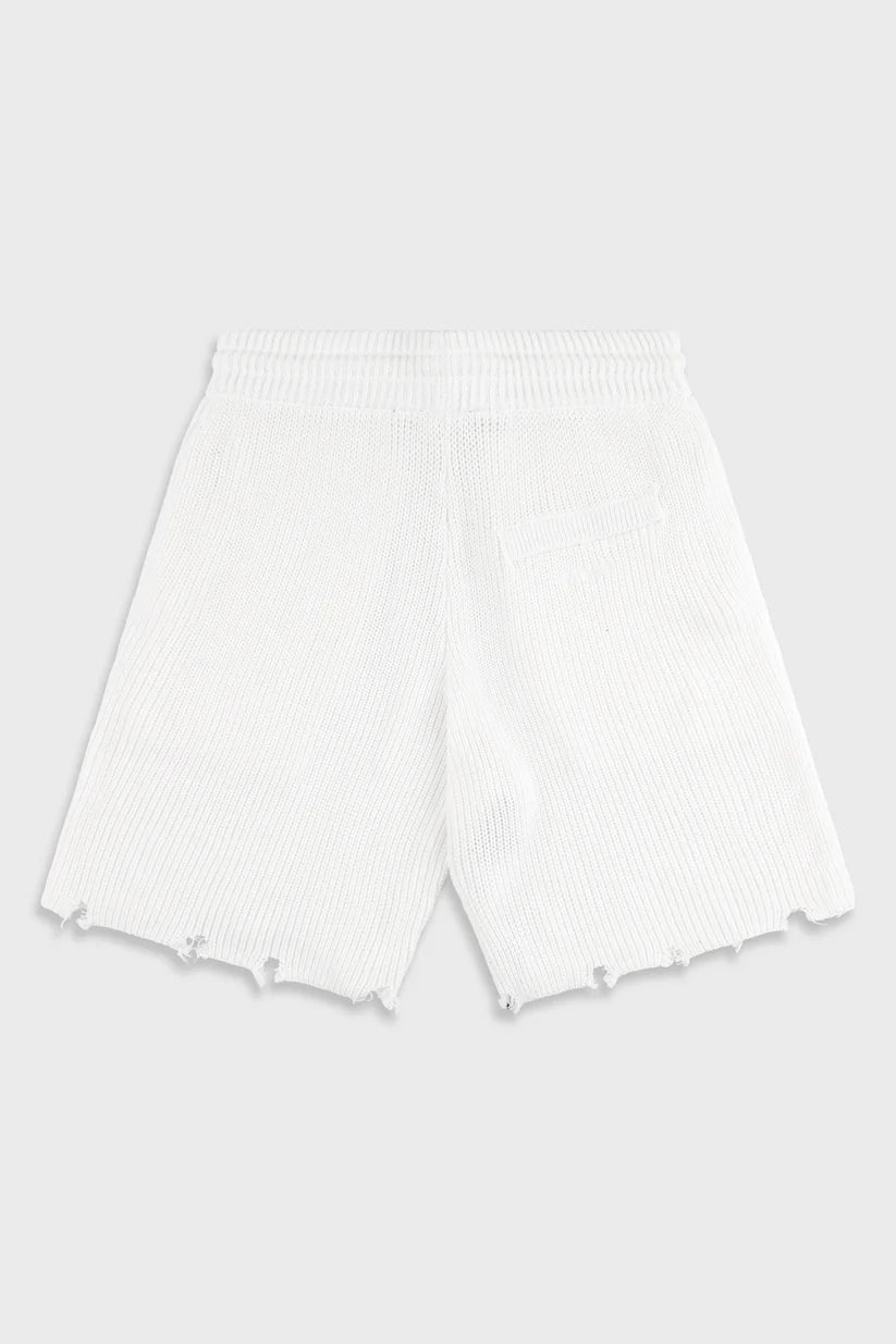 820 White Knit Short Pant