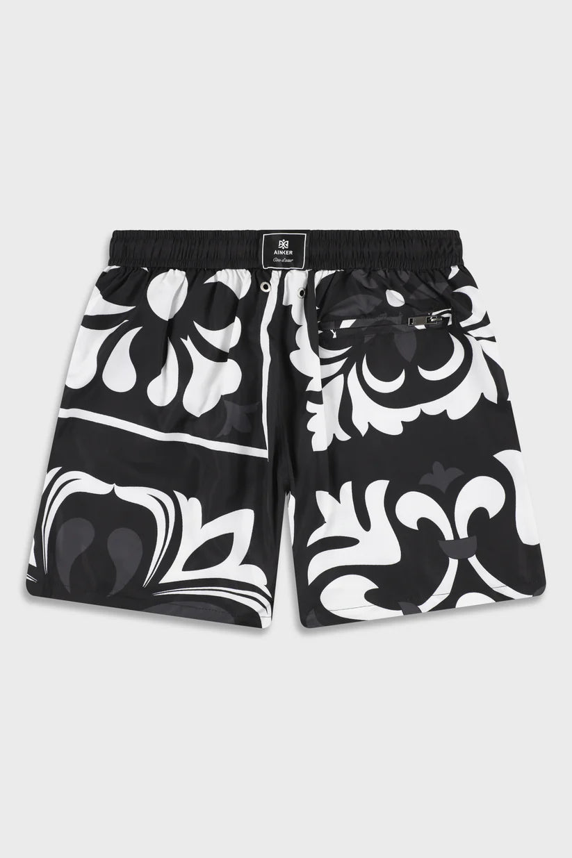 Flower 824 Black Swimwear