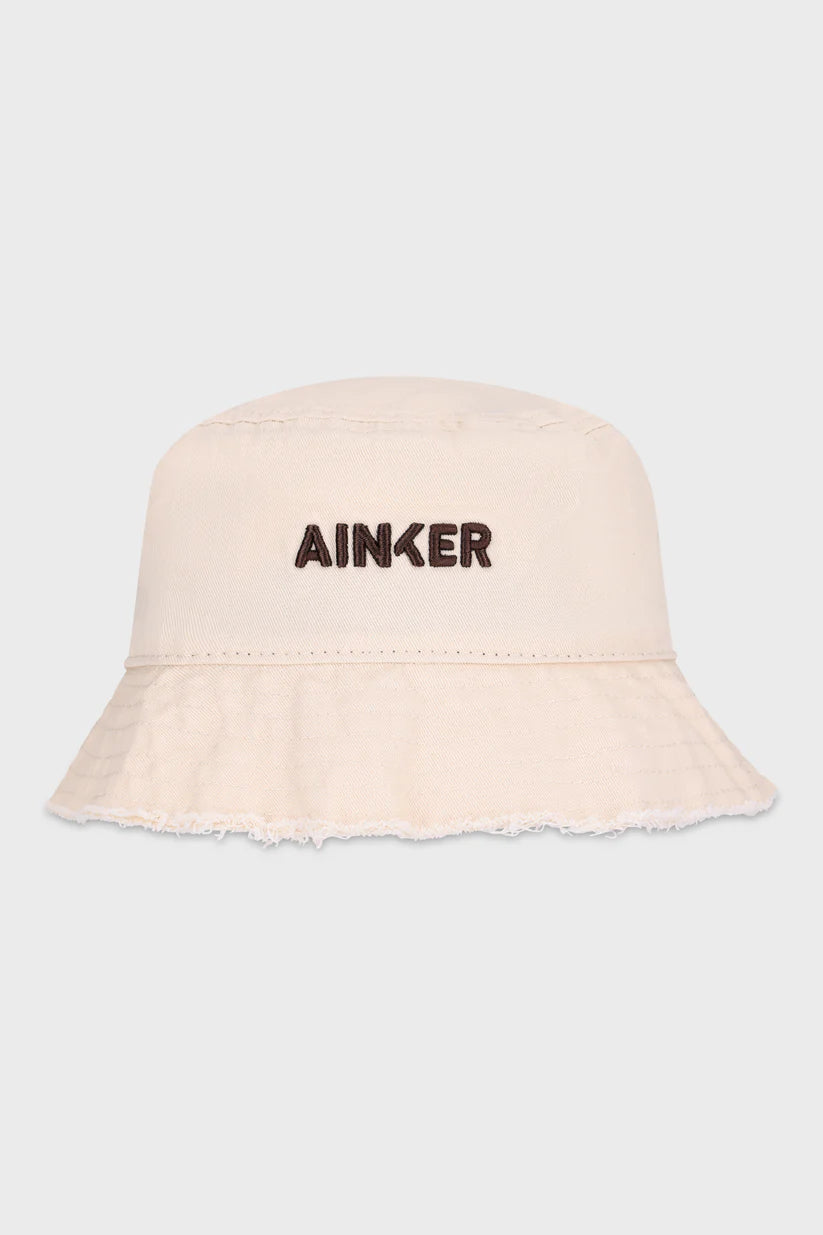 867 Wash Off-White Cotton Bucket Hat