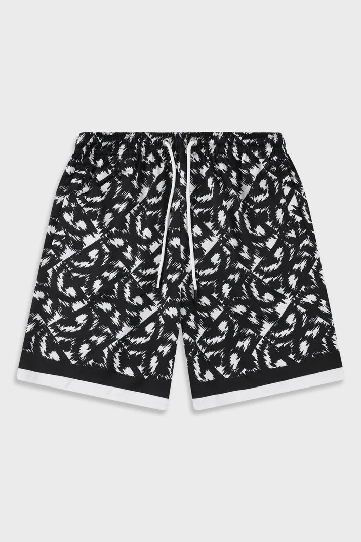 Satin 839 Black Short
