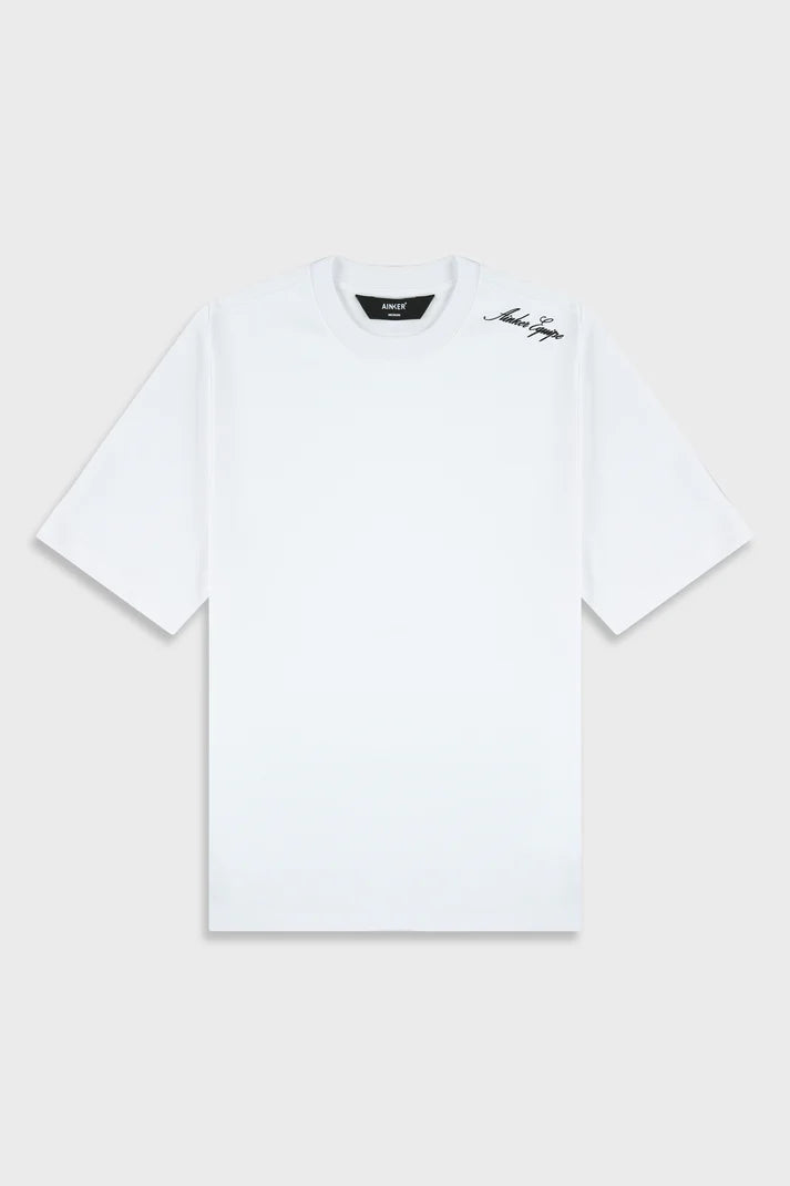 Mercerized 747 White T-Shirt