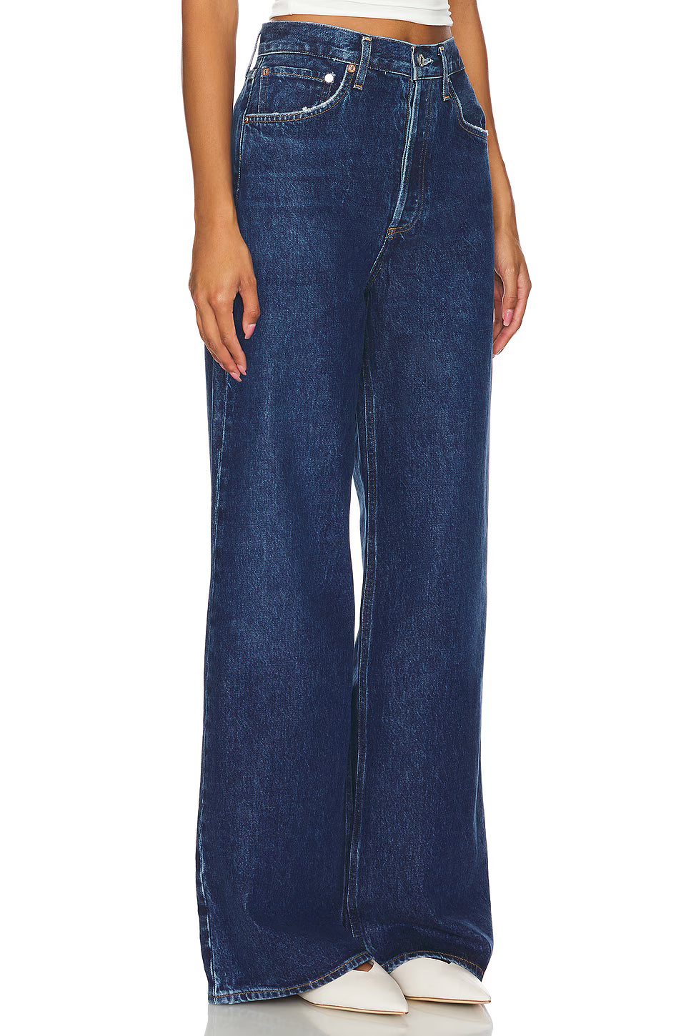 Dame High Rise Wide Leg Jeans