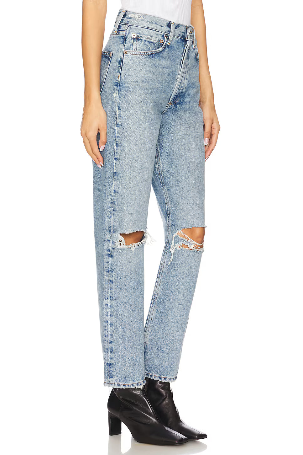 90's Mid Rise Loose Fit Jeans