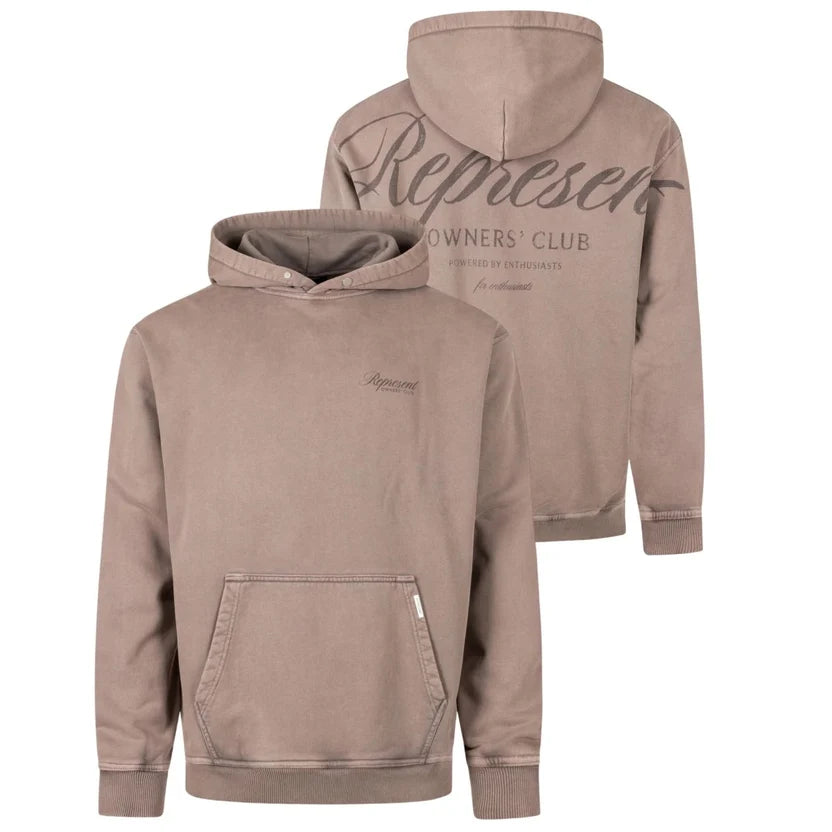 Represent Owners Club Script Hoodie  trufle